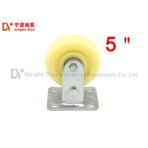 China Nylon Plate Caster Wheels Flat Panel Directional 5 Inch Swivel Caster Wheels supplier