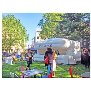 Outdoor Portable Inflatable Paint Booth For Event Activities 5x2.5x3m