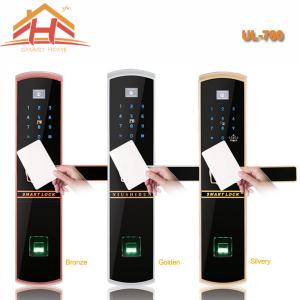China Keyless Remote Control RFID Card Fingerprint Smart Lock With Waterproof Screen supplier