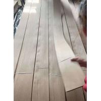 China 12% Moisture White Ash Wood Veneer Flat Cut 10cm Width Door Leaf Use on sale