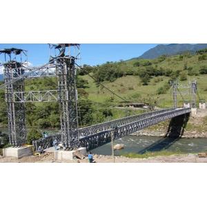 China Double Lane Bailey Suspension Bridge Compact With Portable Steel supplier
