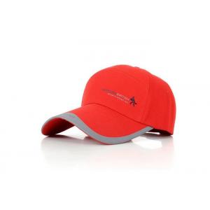 Spring / Summer Red Canvas Baseball Cap  For Men / Women Extremely Durable Anti - Rust