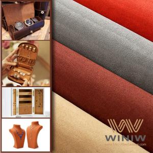 China Recycled Micro Suede Leather Artificial Leather For Jewelry Box supplier