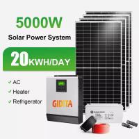 С типа системы 5kw решетки хранения солнечной энергии для пользы дома и фабрики
