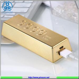 2016 new design power bank 6666mah Golden fashion smartphone charger