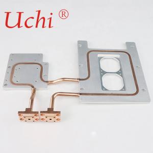 China Multiple Profile Aluminum Cold Plate 400W Epoxy Gluing With Copper Pipe supplier