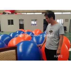 China PVC Orange Blue Hanging Balloon Decoration For Mixed Events , 80CM Dimeter supplier