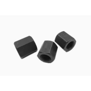 China Black M10 M16 Carbon steel hexagon nuts Class8. 8 Grade 8.8 Extended Thin hex nut wholesale