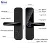 China Qleung S802MAX Smartlocks Impresión digital Wifi Tuya App Desbloqueo remoto de tarjeta de código cámara puerta digital wholesale