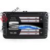 Double Din 8 Inch VW Jetta Dvd Player , VW Dvd Gps Car Radio Support TPMS Kit