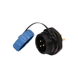 China El conector de poder impermeable masculino del soporte del panel SP17 Rohs certificó supplier