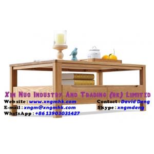 China Wood color OAK Wooden Rectangle Coffee Tables  Living Room Furniture supplier