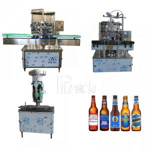 China Soft Beverage Carbonated Drink Filling Machine Line Glass Bottle Crown Cap 1000BPH supplier