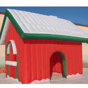 China Factory Customized Christmas Holiday Decoration Fabric Inflatable Toy House supplier
