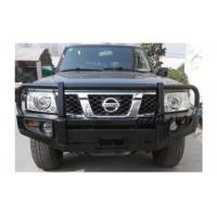 China Off Road 4x4 Replacement Rear Bumper Black For Nissan Patrol GU Y61 Bull Bar on sale