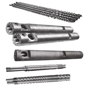 China Conical Twin Screw and Barrel 1000kg/h Output for Plastic Extrusion wholesale