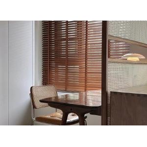 Natural Woven Bamboo Blinds Roller Blinds Horizontal Venetian Slats For Office Window
