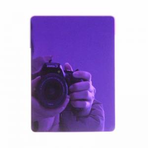 China 304 Metal Color Purple Mirror Stainless Steel Plate 0.3mm Decorative Steel Sheet supplier