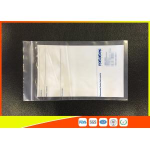 China Custom Printed Transparent Plastic Zipper Bags Use For Industry , Eco - Friendly supplier