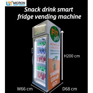 240V Smart Fridge Vending Machine Glass Bottle Cold Drink  Grab N Go Fridge