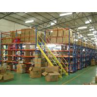 China Cold Rolling Steel Pallet Rack Mezzanine , 300kg Catwalk Shelf Supported Mezzanine on sale