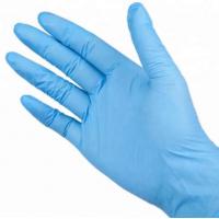 China GB2626 14.6cm*11.5cm Blue Disposable Medical Nitrile Gloves on sale
