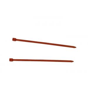 China Orange Snaplock Nylon Cable Ties 100mm For Wire Harness Computer Cable supplier