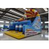 Cute Lovely Bear Inflatable Dry Slide High Durability Fire - Retardant