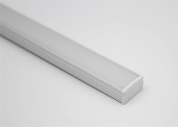 17*07mm LED Aluminum Profile Lighting Diffuser For Flexible High Power LED Bars