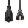 China 12/3 AWG SJTW NEMA 5-15P-5-15R コンネクタ付きカスタム長さの黒の延長ケーブル wholesale