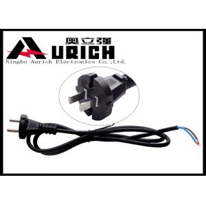 China Cable de extensión del poder del enchufe de la CA del Pin del estándar 2 del CCC para el equipo eléctrico supplier