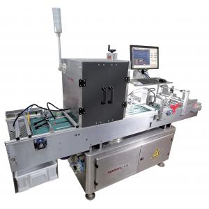 Offline Plastic Bags Vision Inspection Machine With Paging Feeder