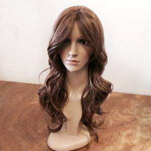 China Glueless Natural Curly Lace Front Wigs Human Hair Dark Brown 20 Inch supplier