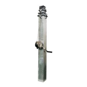 OEM ODM Hot Dip Galvanized Stadium Mast Pole Square Tube Type