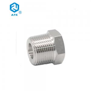 China 1/4 3/8 1/2 3/4 1 Gas Hexagonal Stainless Steel Reducing Bushing supplier