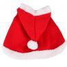 Cotton Pet Christmas Costumes Red / White Color 30CM Height 80 - 120G