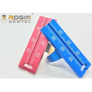 China Dental Aluminium finger ruler Endodontic Materials ring for measure Gauge supplier