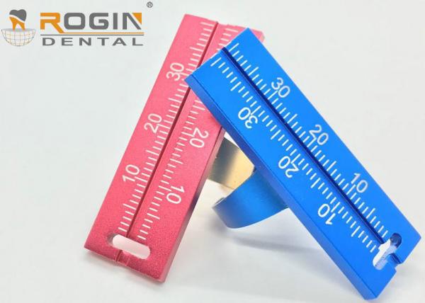 Dental Aluminium finger ruler Endodontic Materials ring for measure Gauge