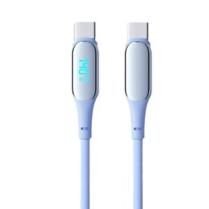 China Support OEM personnalisé câble USB-C en silicone durable avec affichage numérique 20 000 virages résistance aux déchirures supplier