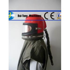 China Full Face Sandblast Protective Helmet , Sand Blast Cabinet Parts Attractive Appearance supplier