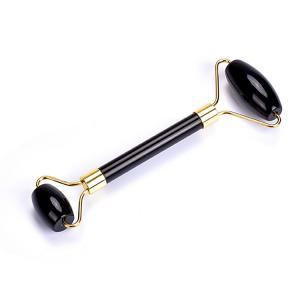3.9CM Remove Toxins Black Face Stone Roller Obsidian Neck Beauty Instrument