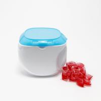 China Square PET Plastic Washing Beads Packaging Storage Jar With PP Cap on sale