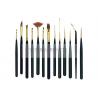 China 13Pcs Mini Body Art Brushes Watercolour Paint Brushes Collection With Premium Synthetic Sable Hair wholesale