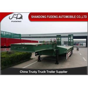China Heavy Duty Truck transportation 80 ton Lowbed Semi Trailer Trucks And Trailers supplier