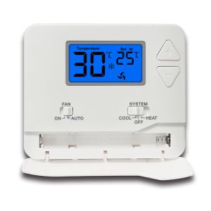 China Riseem ABS Housing Material Wired Room Thermostat with ±1C Accuracy and Manual/Automatic Control Mode wholesale