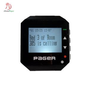 China Cheap wireless nurse wrist watch pager for receiving patient emergency call with vibration or buzzer supplier