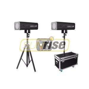 China 6 Colors 150W Auto Follow Spotlight , Stage Spot Lighting With Aluminum Alloy Housing supplier