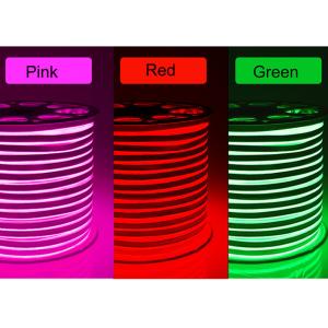 China 220 - 240V Input Mini Waterproof Neon Lights , Pink Housing Flexible Led Neon Strip supplier