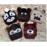 China 耳動物が付いている安い工場価格の良質のかわいく薄く水っぽい雪の帽子は子供のための冬の帽子によって編まれる帽子を模造します wholesale