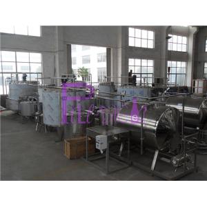 SUS 304 Juice Processing Equipment steam heating mixing line